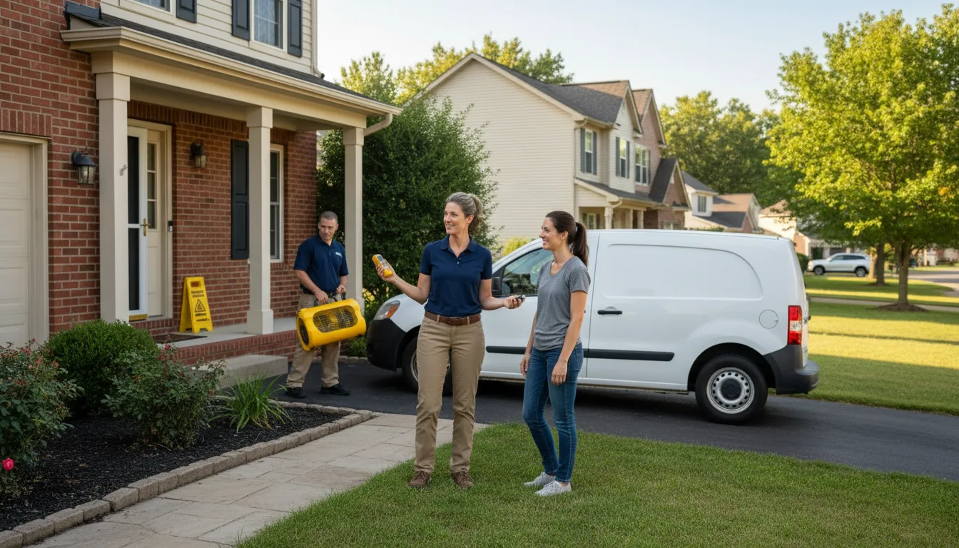 Residential water damage restoration in Rural Hall, NC